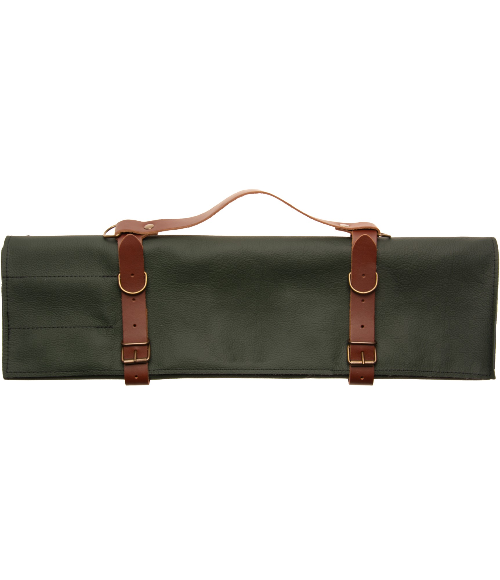 Odinis peilių dėklas 9 peiliams Dark Green tamsiai zalias peiliu deklas odinis 9 peiliams