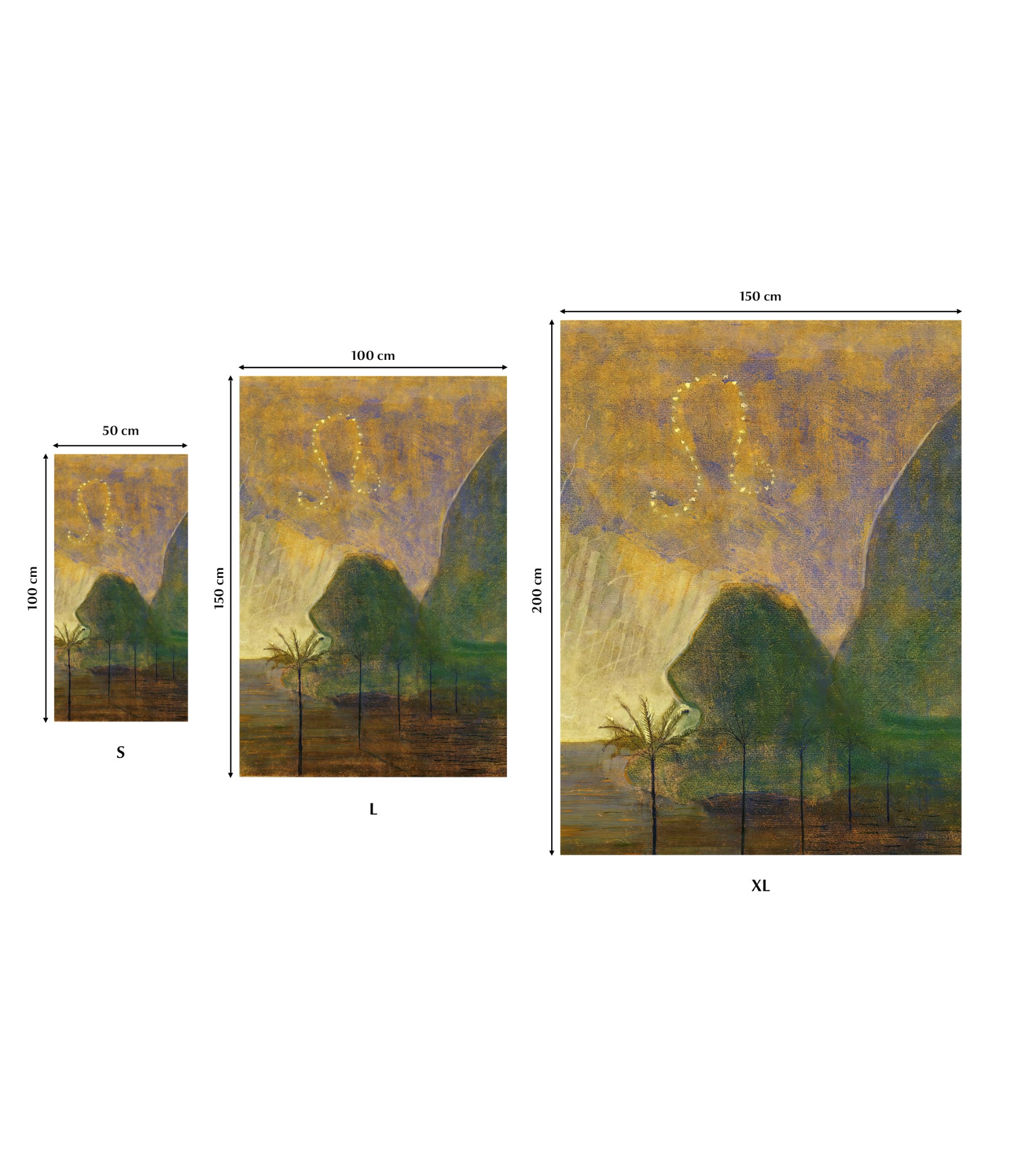Rankšluostis M.K. Čiurlionis Zodiakai Liūtas 25-TW-123 5 paplūdimio rankšluosčiai išmatavimai 5