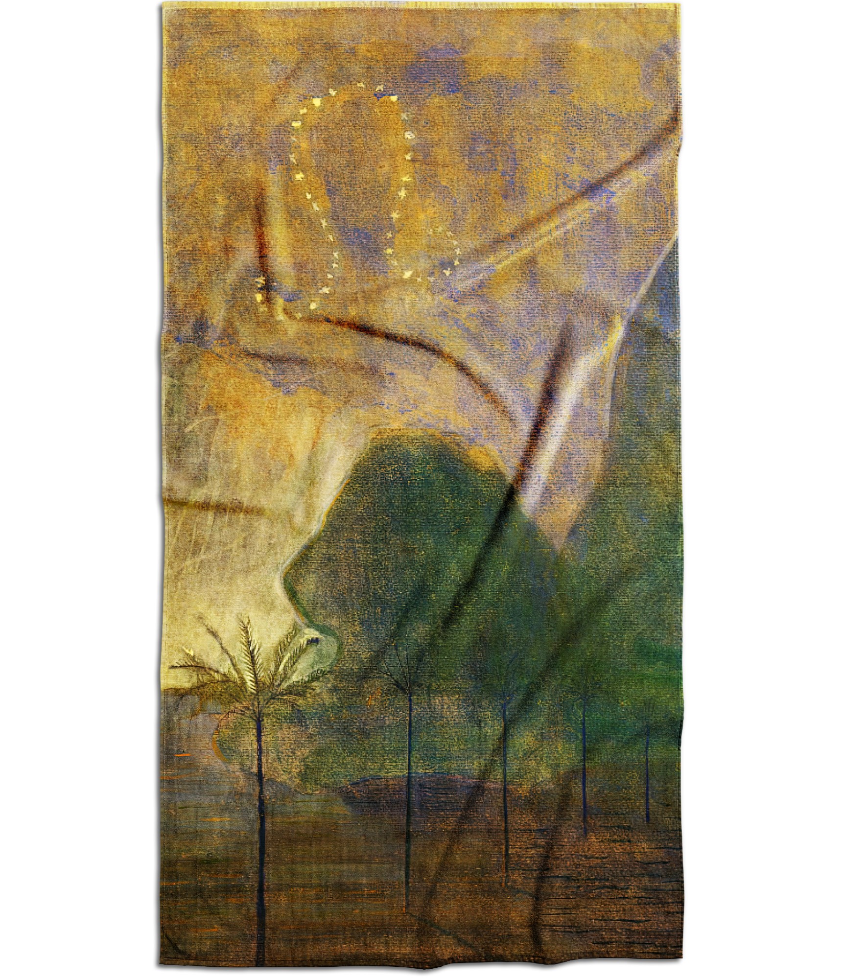 Rankšluostis M.K. Čiurlionis Zodiakai Liūtas 25-TW-123 3 rankšluostis čiurlionis zodiakai liūtas 3