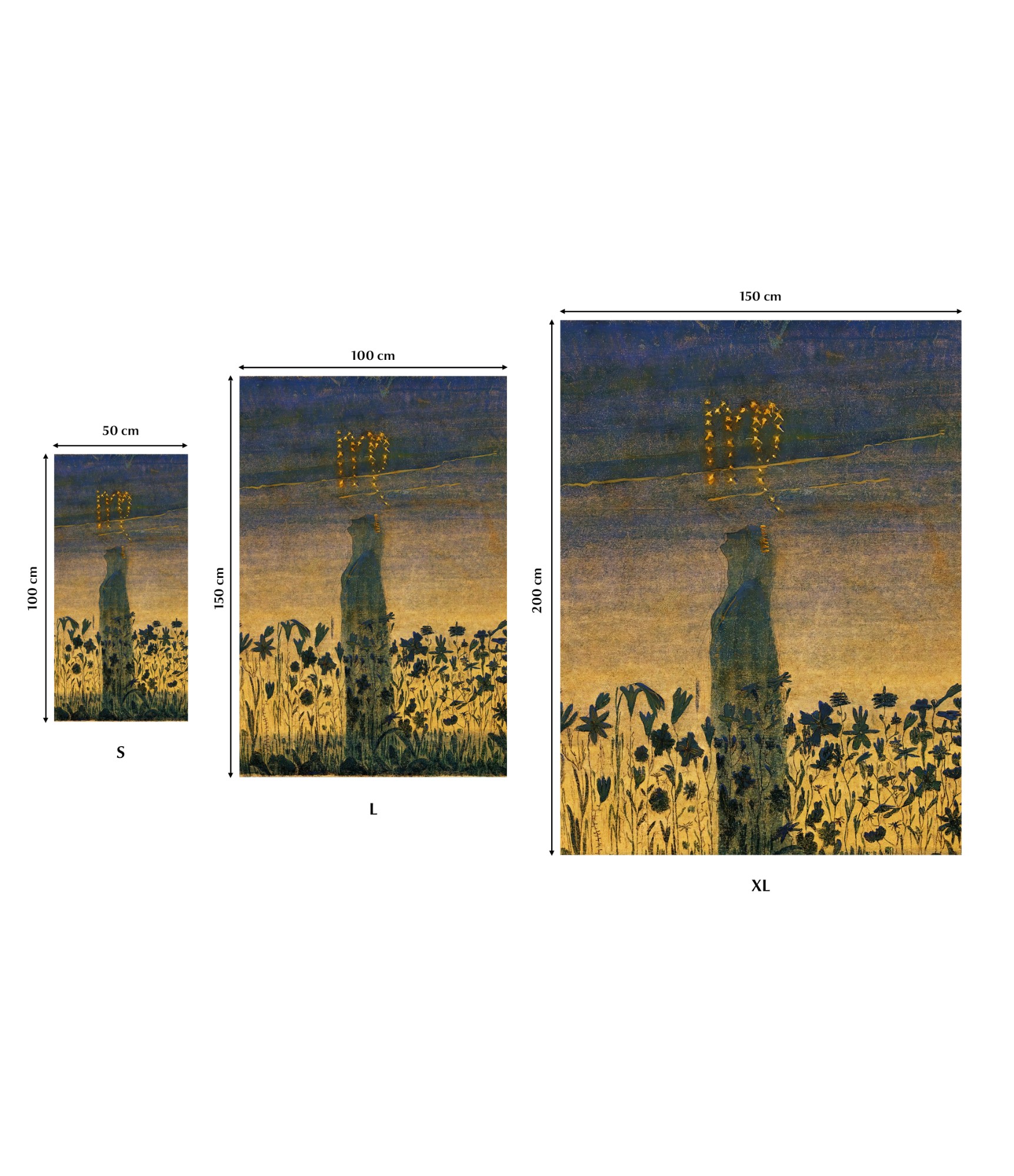 Rankšluostis M.K. Čiurlionis Zodiakai Mergelė 25-TW-124 5 paplūdimio rankšluosčiai išmatavimai 5