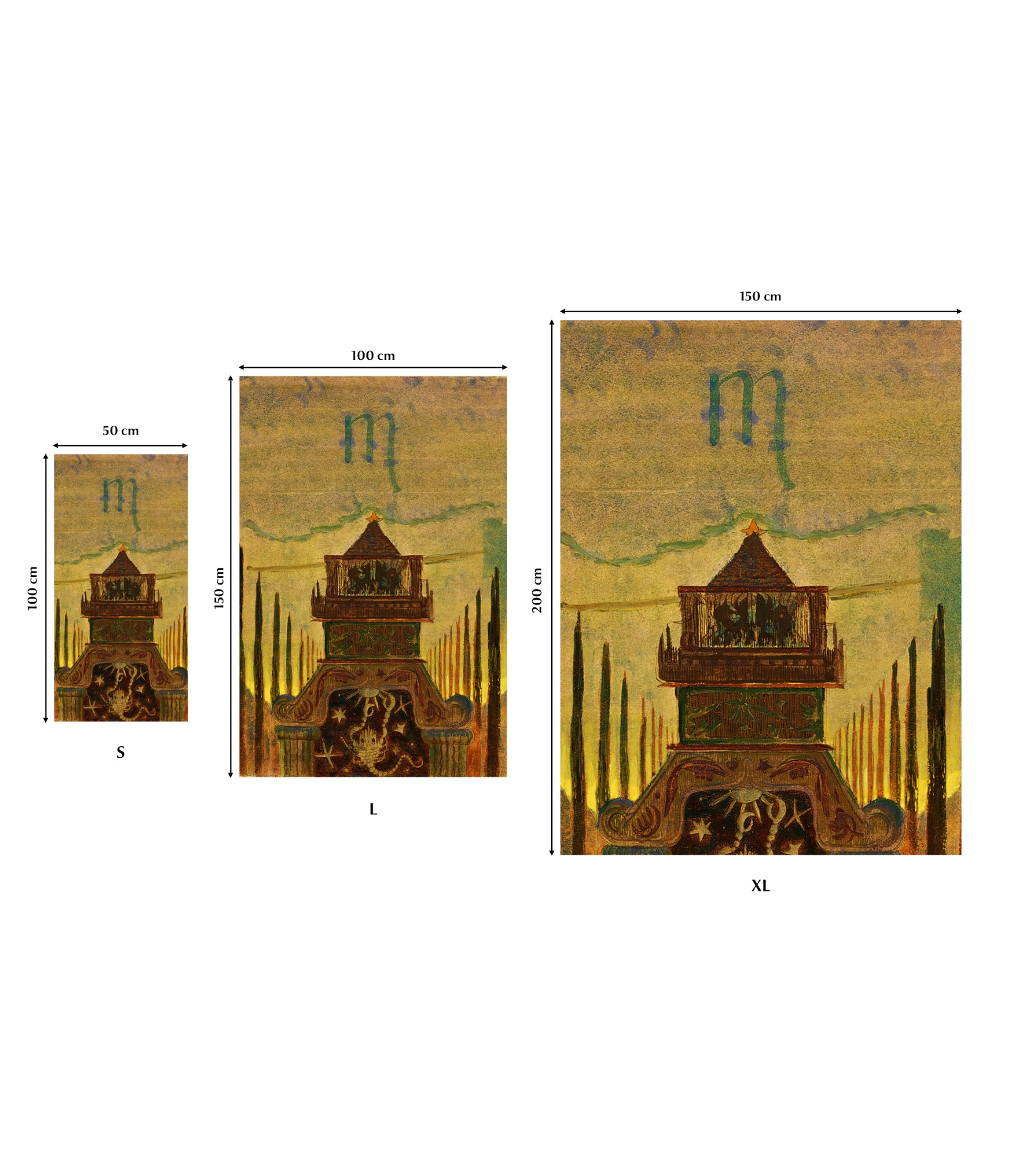 Rankšluostis M.K. Čiurlionis Zodiakai Skorpiono 25-TW-126 5 rankšluosčiai su zodiako ženklais 5