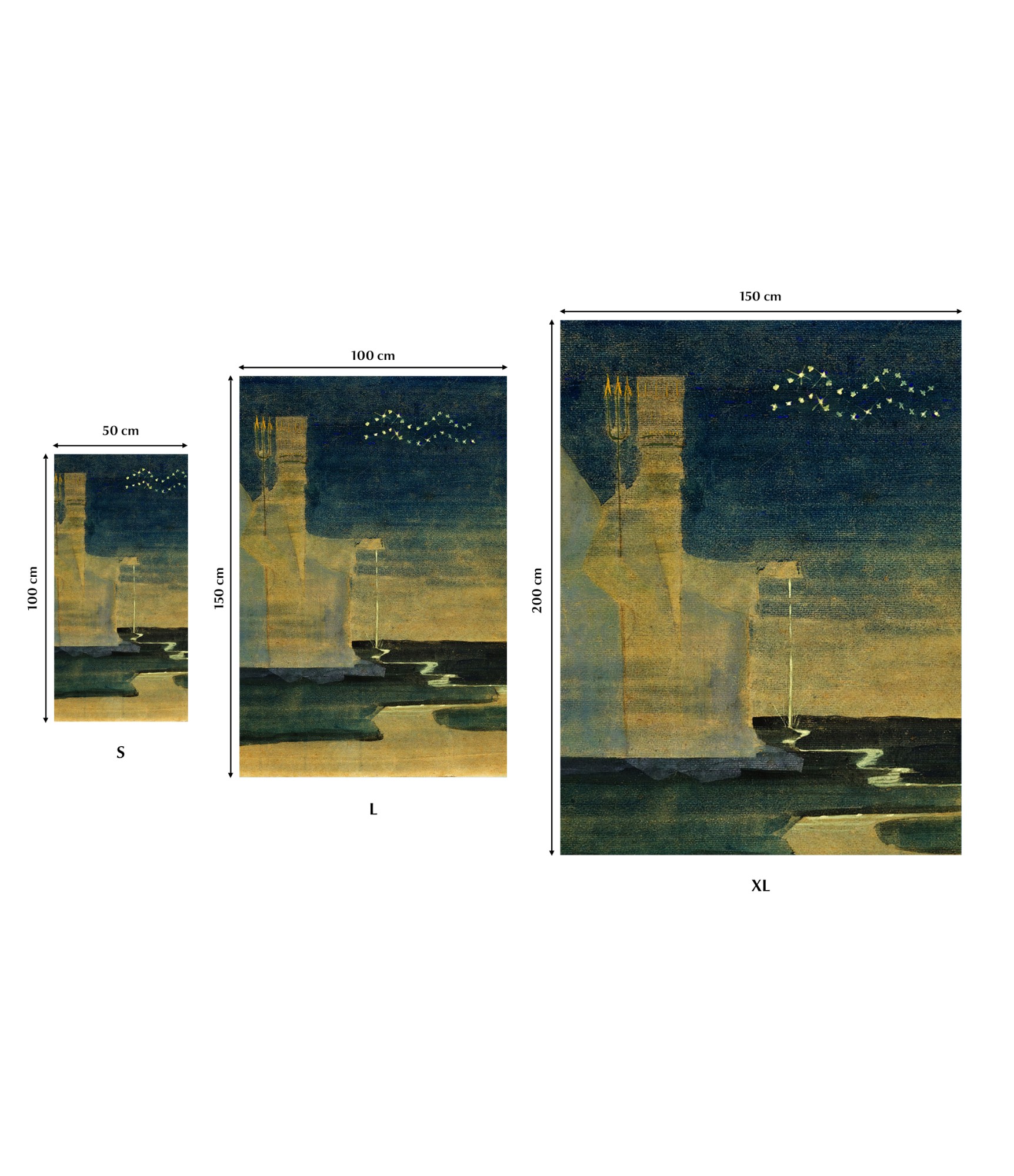 Rankšluostis M.K. Čiurlionis Zodiakai Vandenis 25-TW-128 5 paplūdimio rankšluosčiai išmatavimai 5