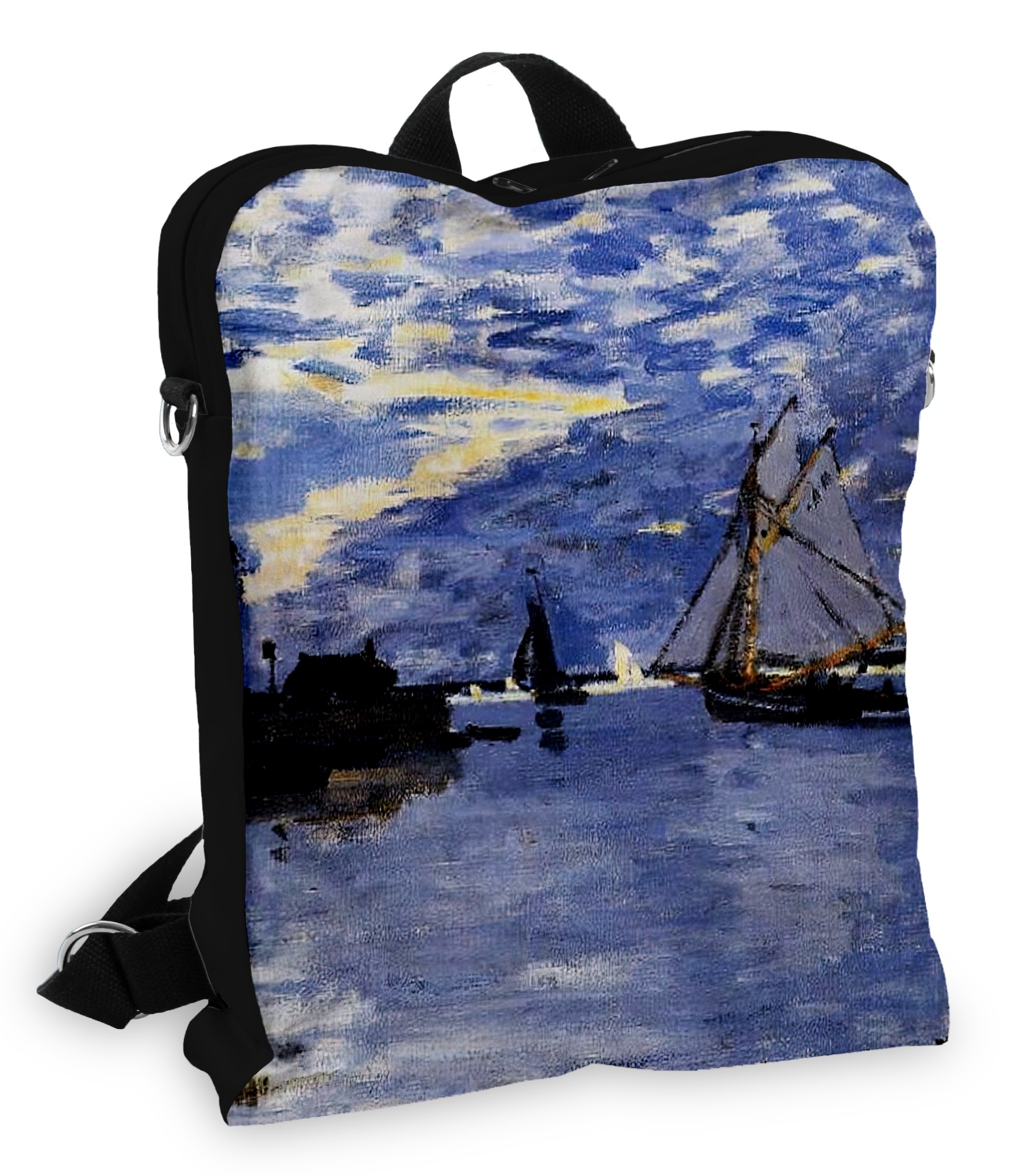 Talpi stilinga kuprinė Claude Monet 125-BP-165 stilinga moteriška kuprinė