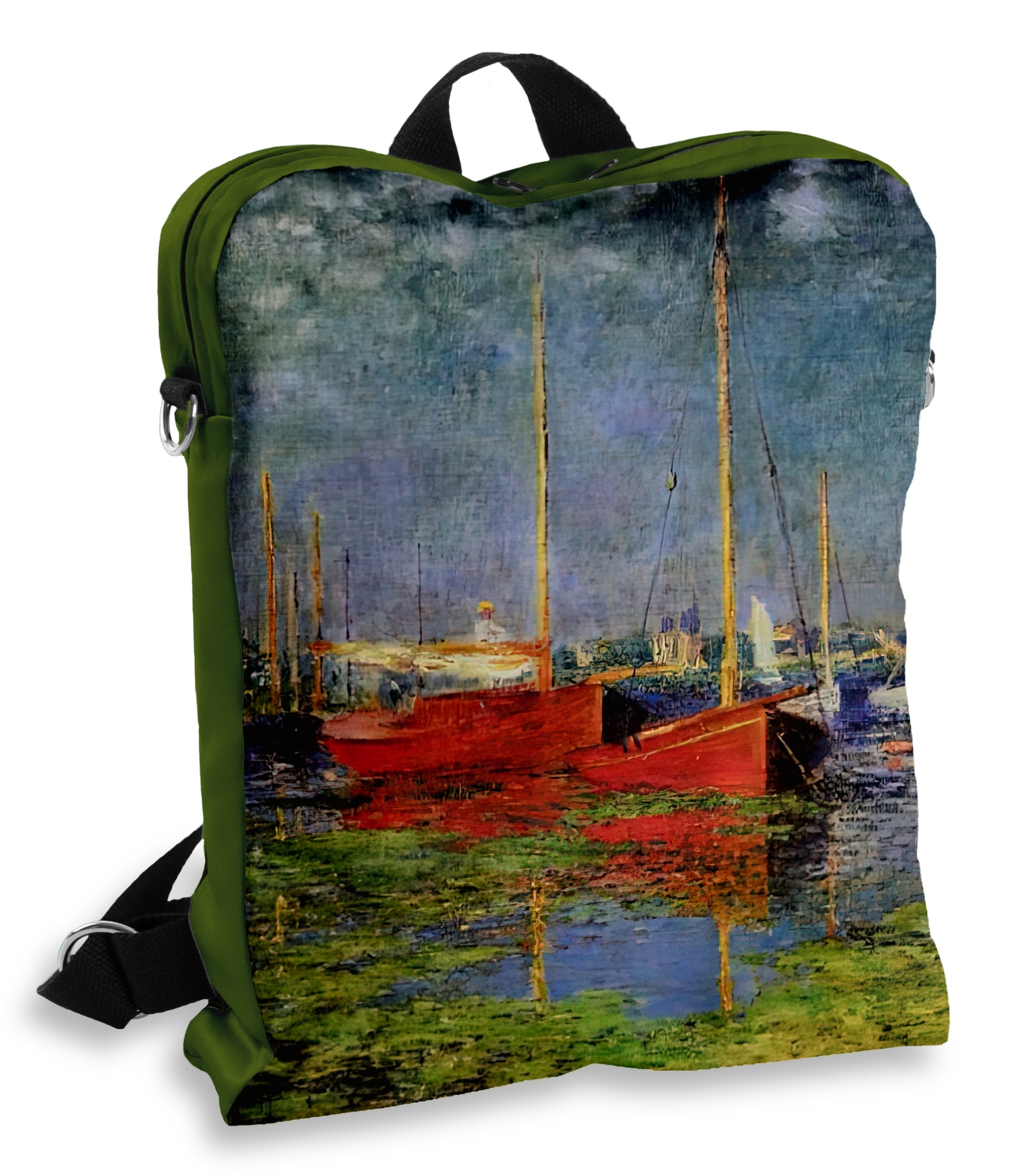 Talpi kuprinė Claude Monet 25-BP-174 talpi stilinga moteriška kuprinė