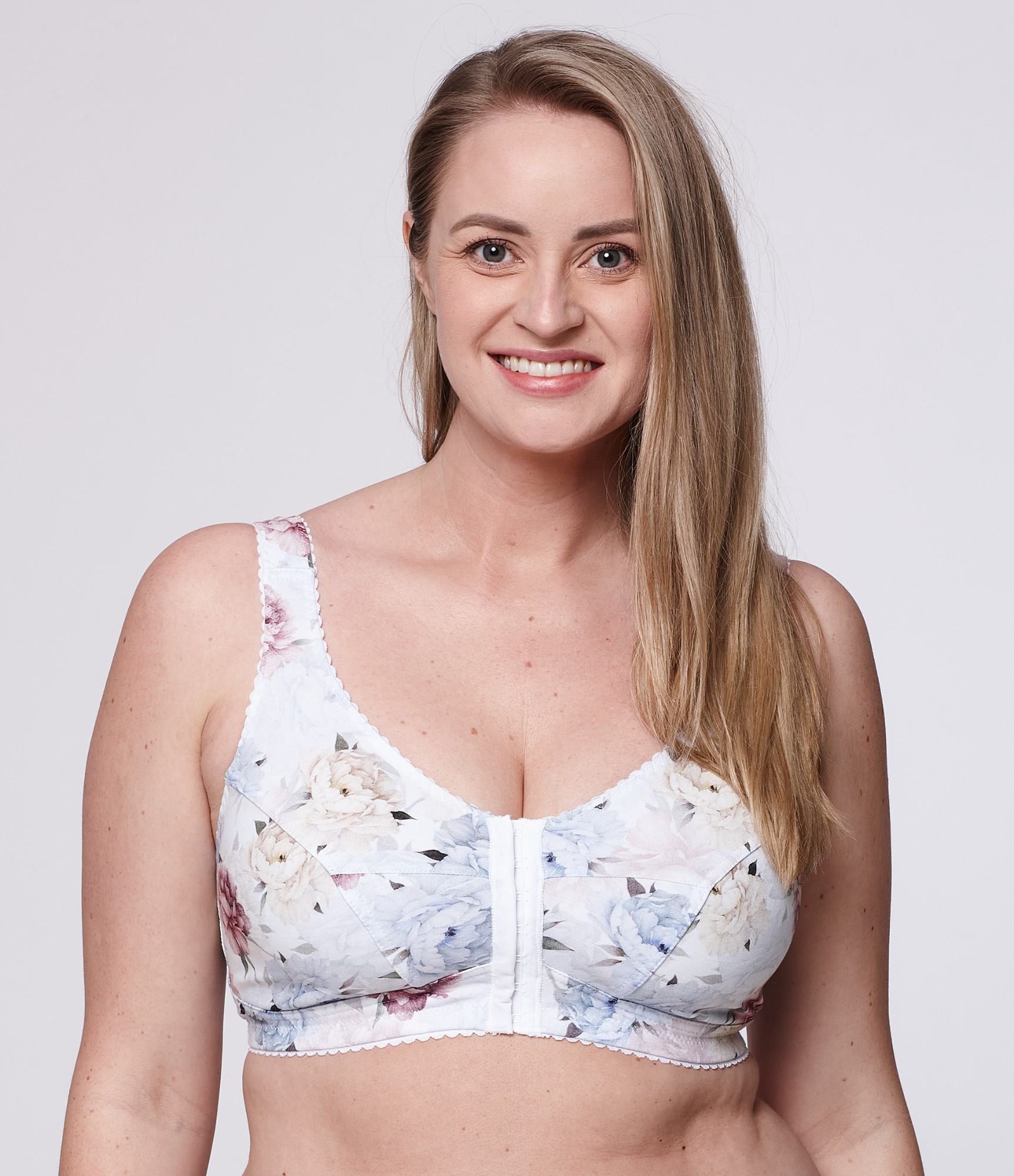 Liemenėlė moterims Becka - gėlėta, medvilninė 3 liemenukas moterims geletas medvilninis 3