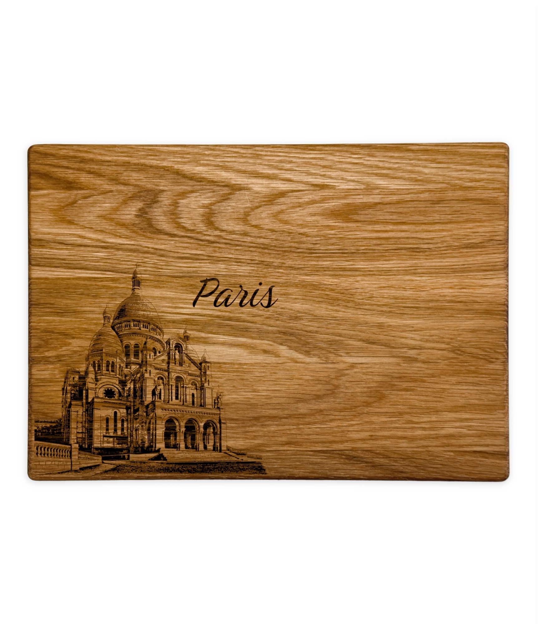 Graviruota ąžuolinė pjaustymo lentelė Paris 25-CB-002 5 Graviruota ąžuolinė pjaustymo lentelė Paris 5