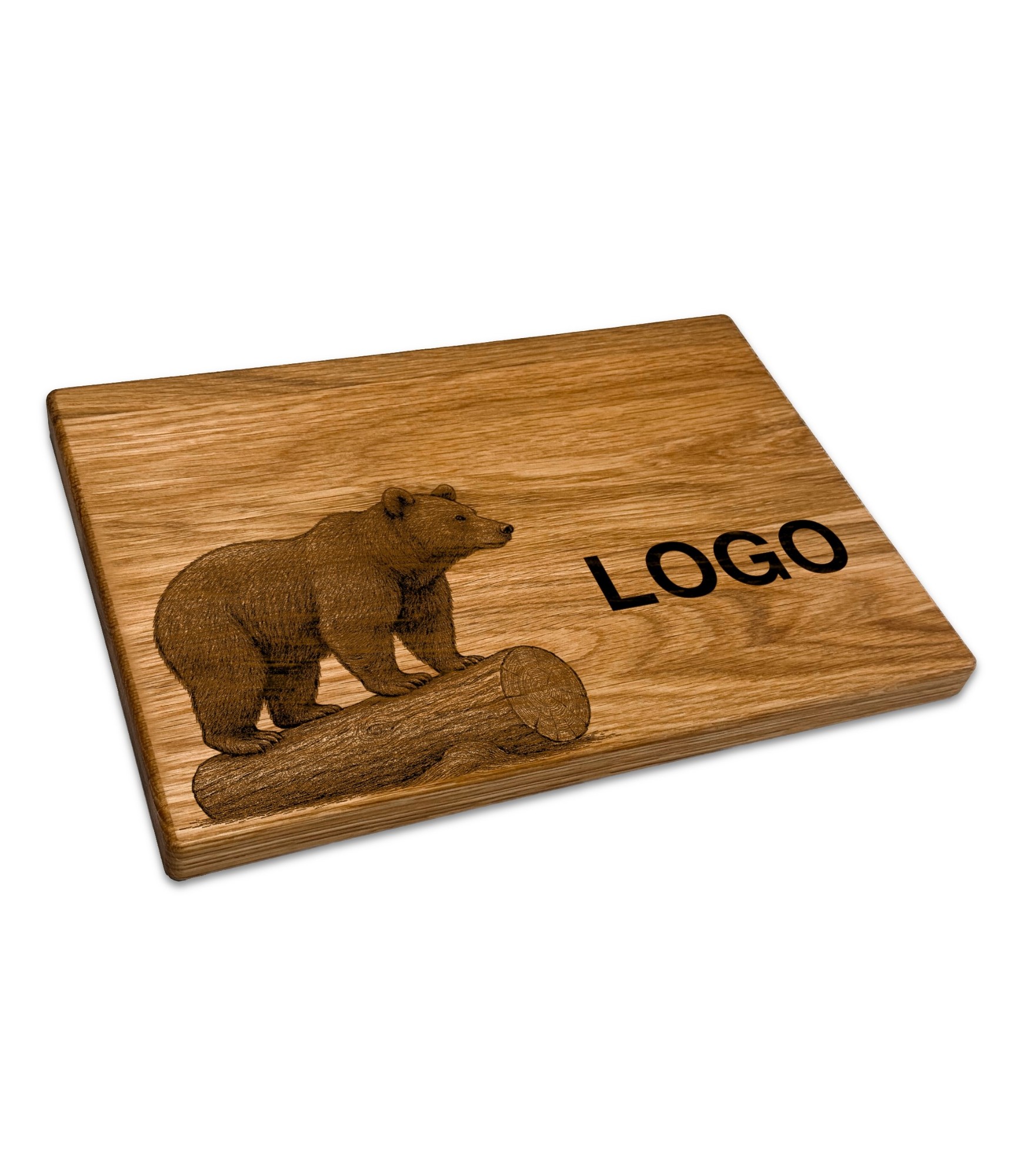 verslo dovanos medinė pjaustymo lentelė lokys