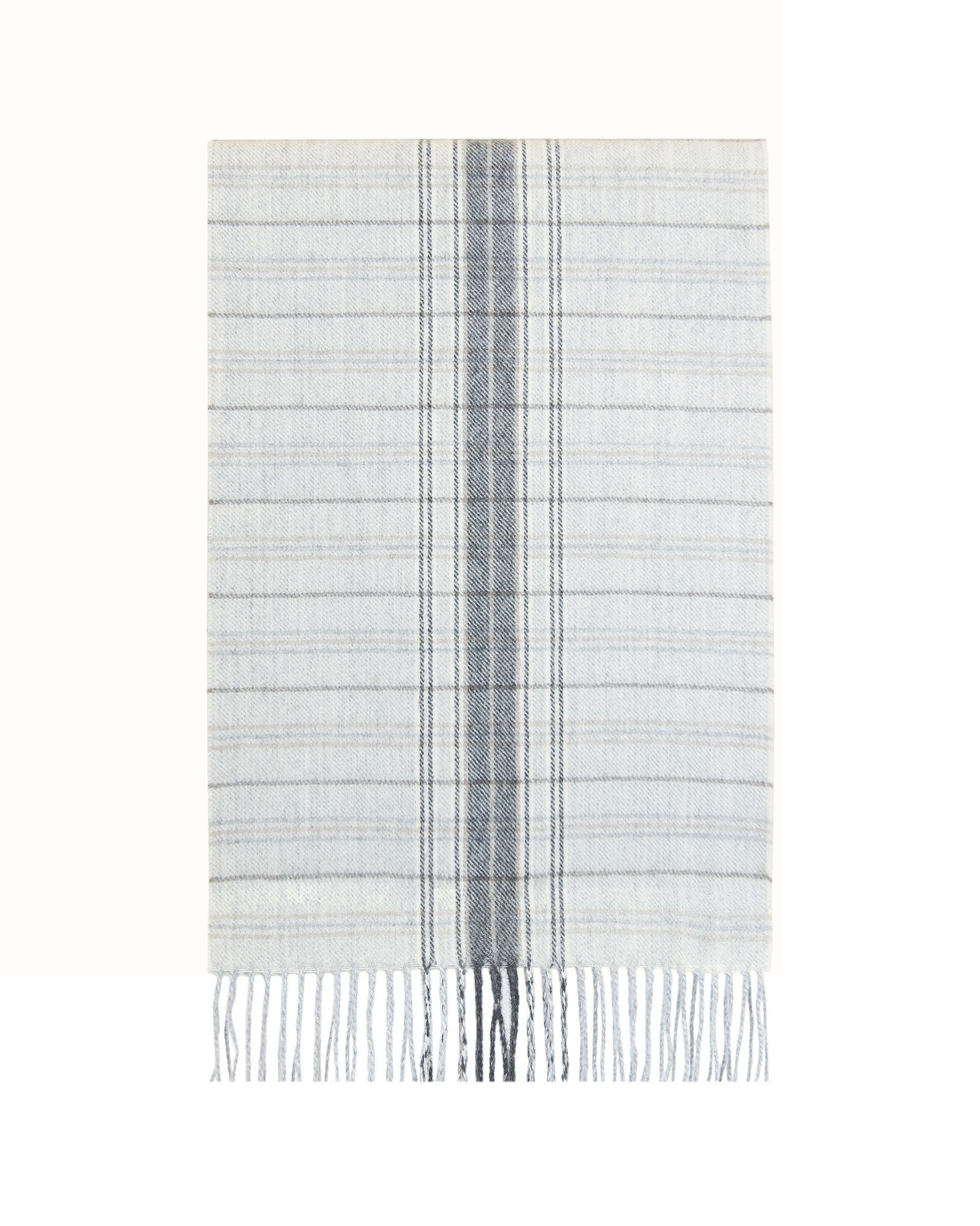 šalikas vyrams languotas šviesiai pilkas