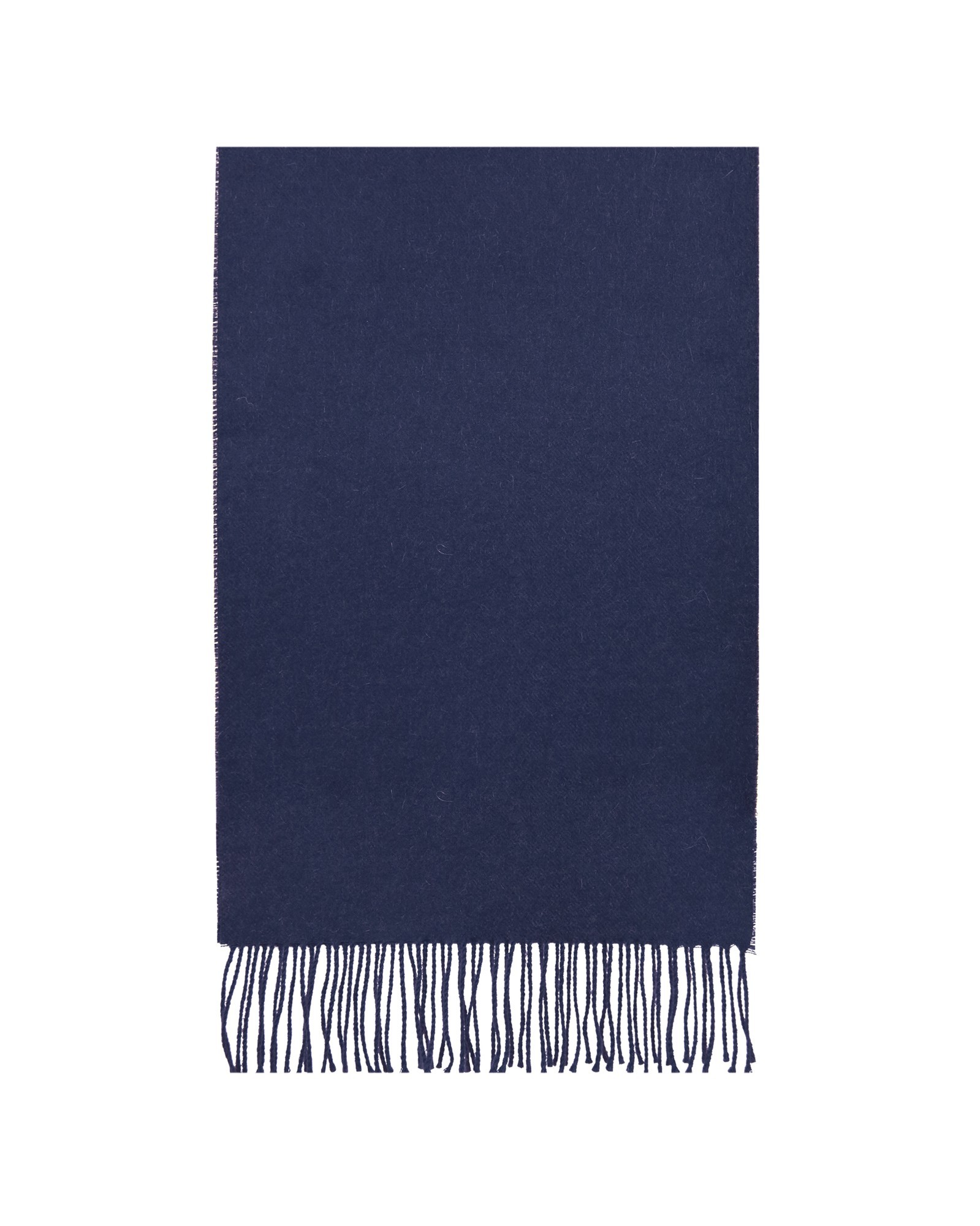 vilnonis šalikas tamsiai mėlynas su kutais