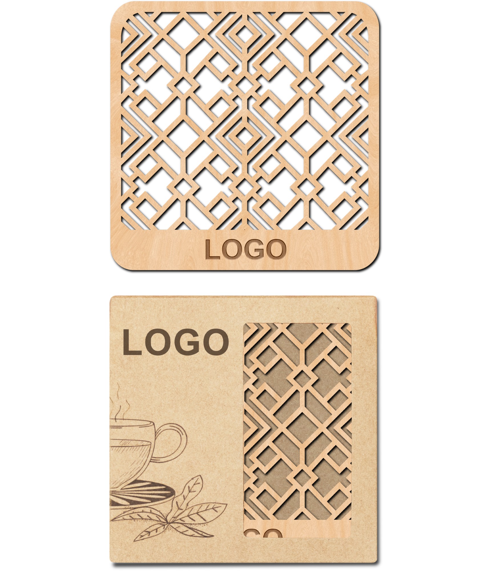 Verslo dovana padėkliukai Aukštaičiai ir dėžutė su logo