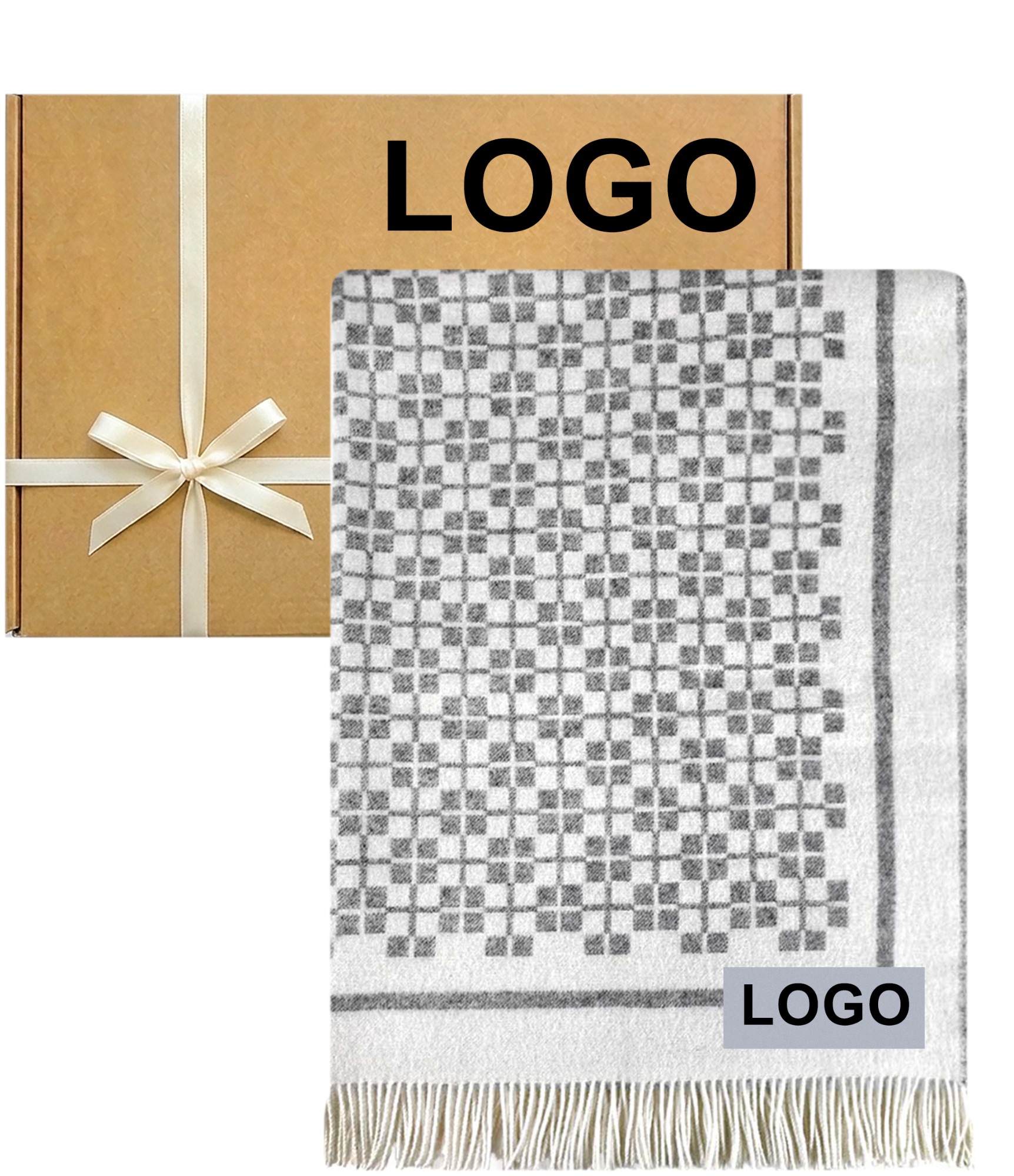 Originali verslo dovana pledas ir dėžutė su logotipu
