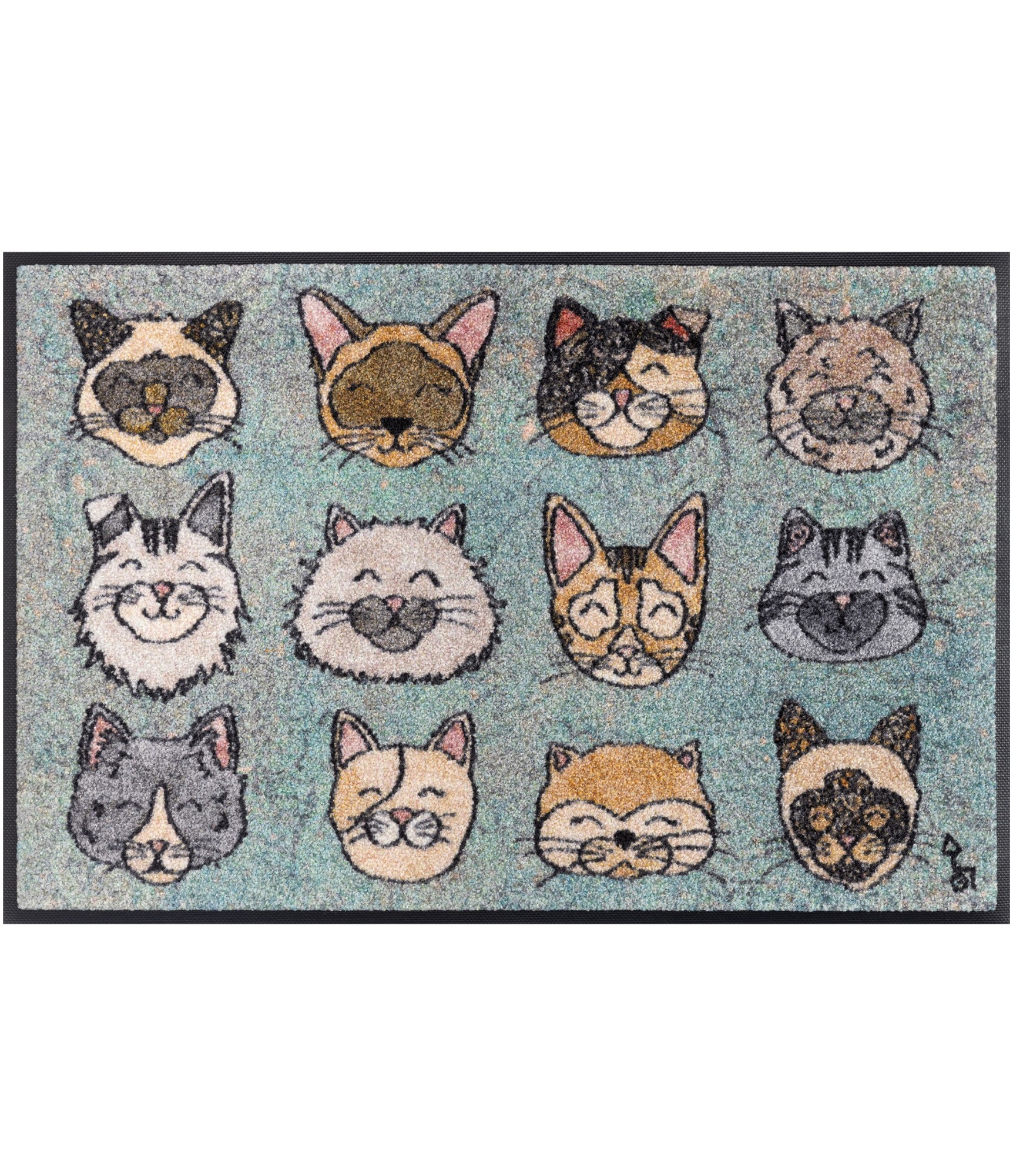 Durų kilimėlis su katinais namams Love Cats