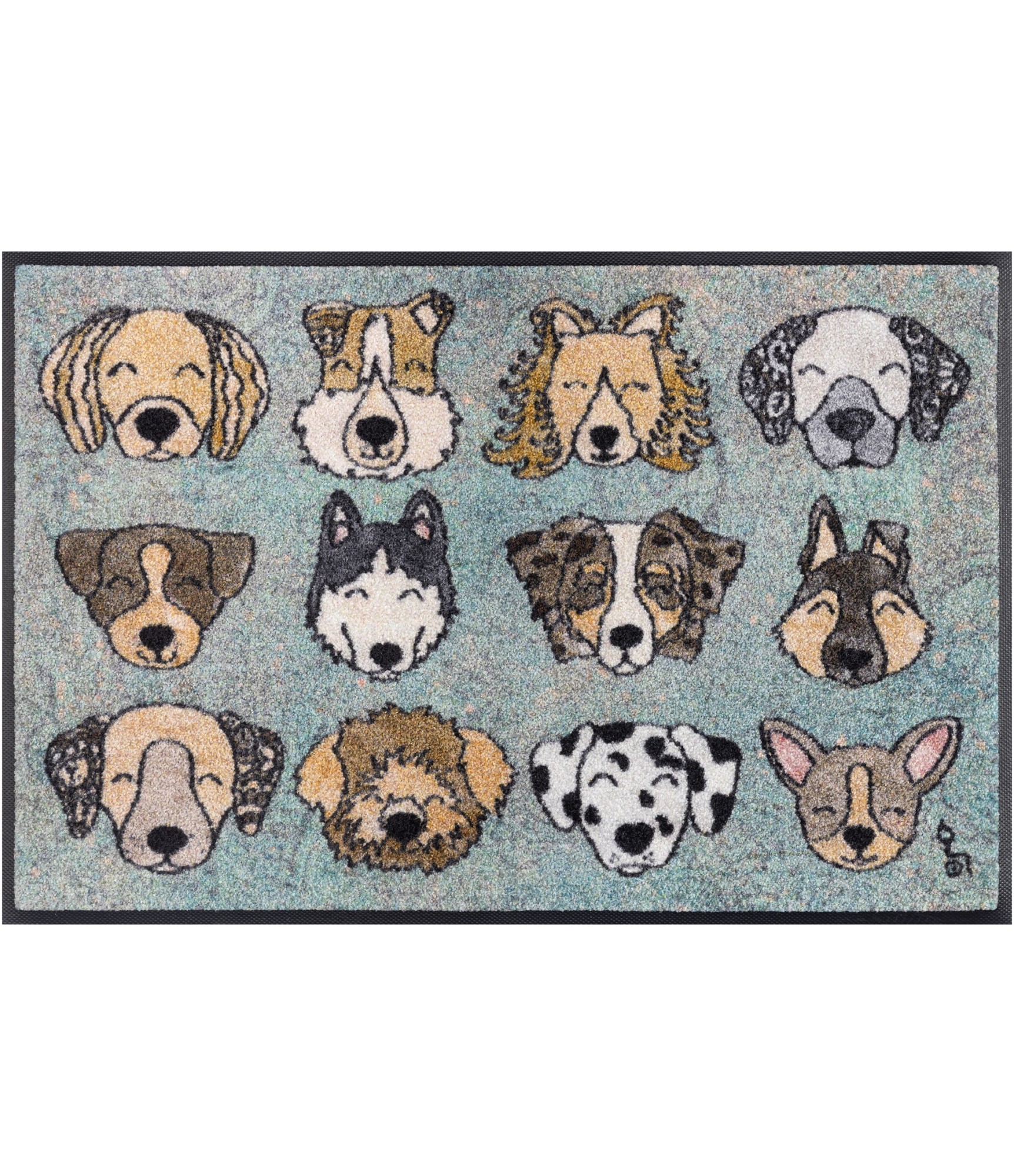 Durų kilimėlis su šuniukais Love dogs