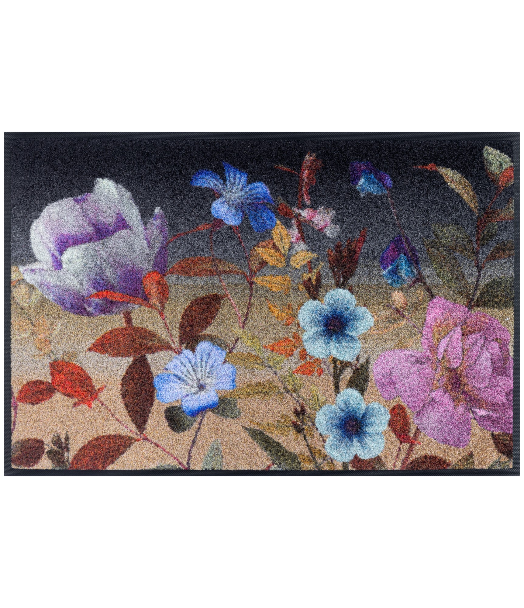 Durų kilimėlis su gėlėmis Midnight Blooms