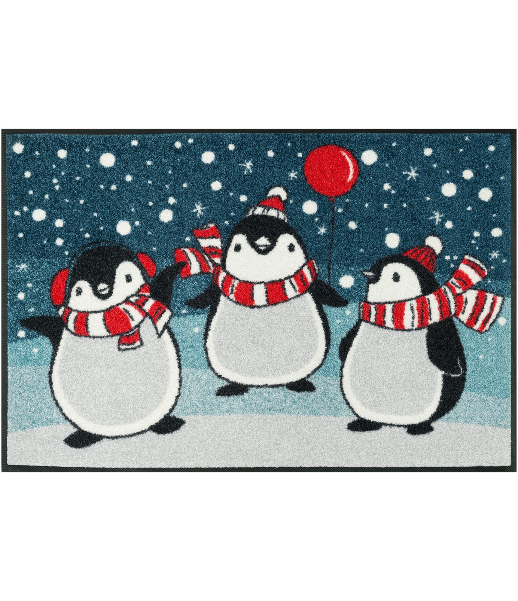 Kalėdiškas durų kilimėlis su pingvinais Pingus