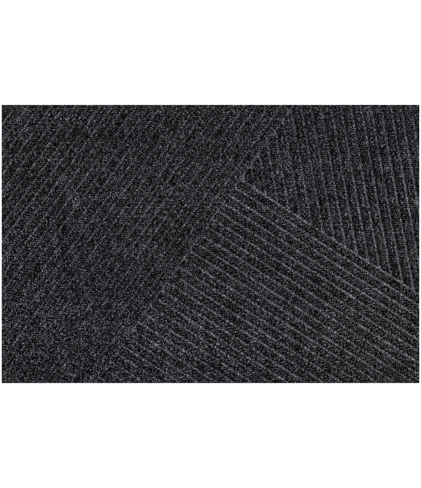 Tamsiai pilkas durų kilimėlis Stripes Dark Grey