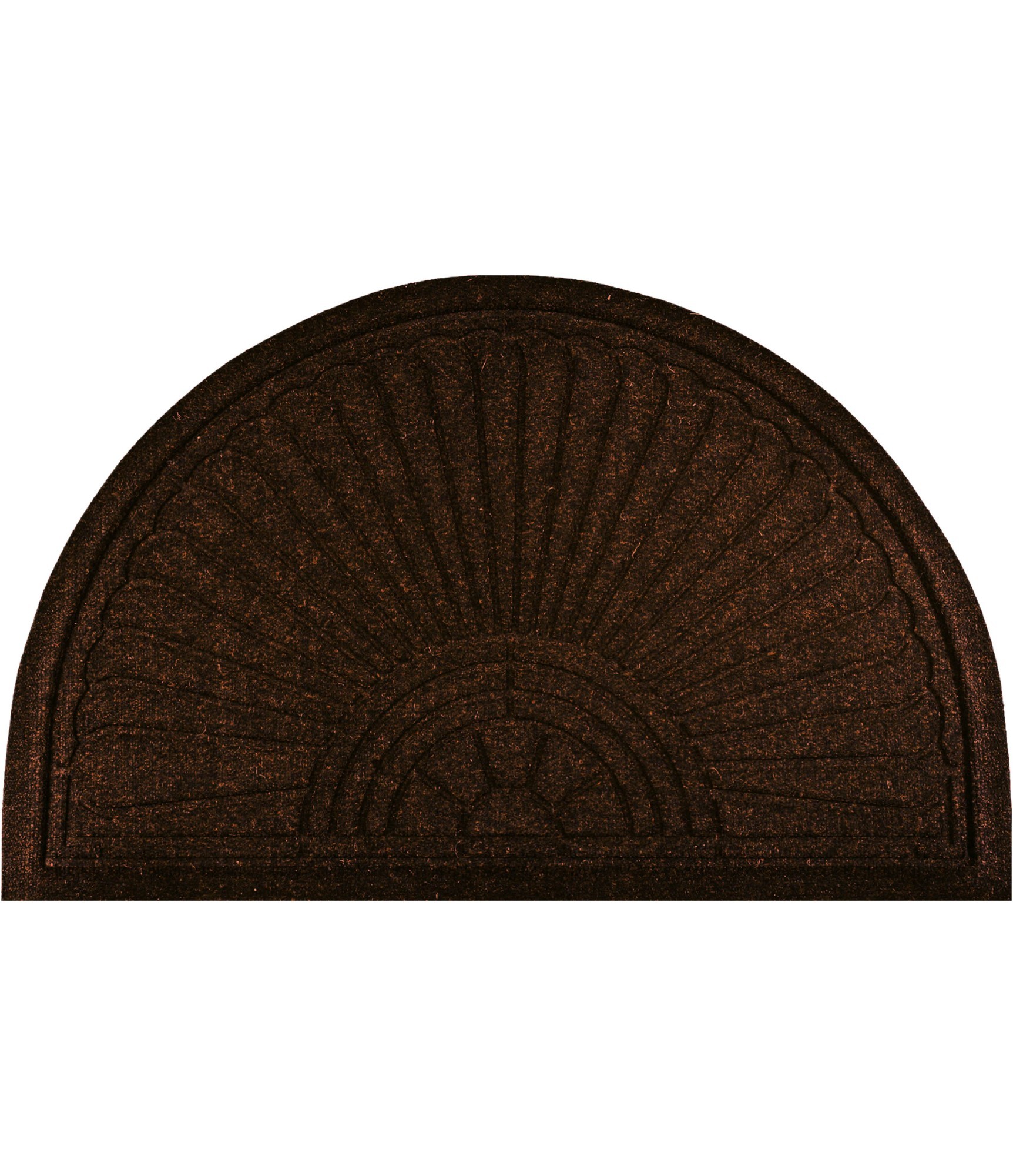 Tamsiai rudas lauko kilimėlis Halfmoon Dark Brown