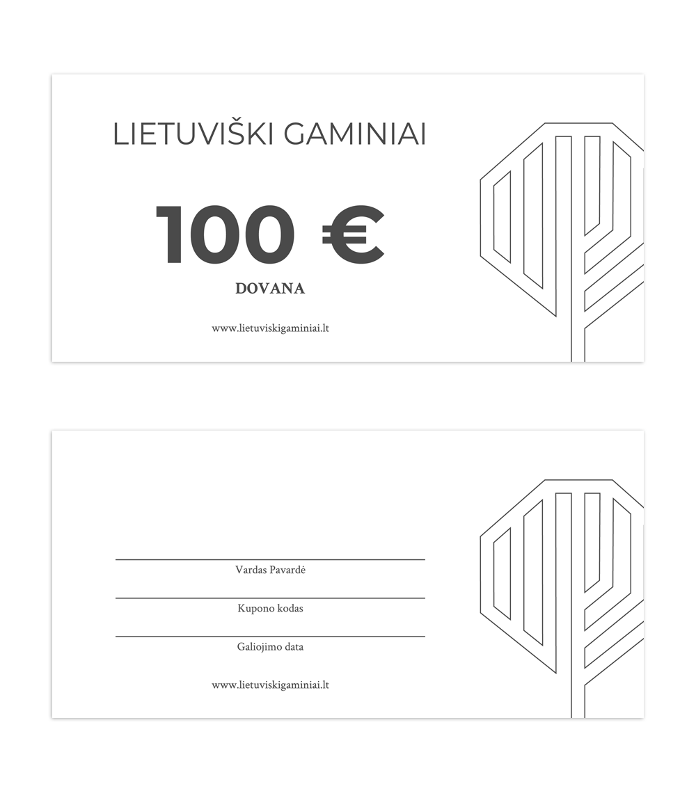 Dovanų kuponas 100 EUR vertės 1