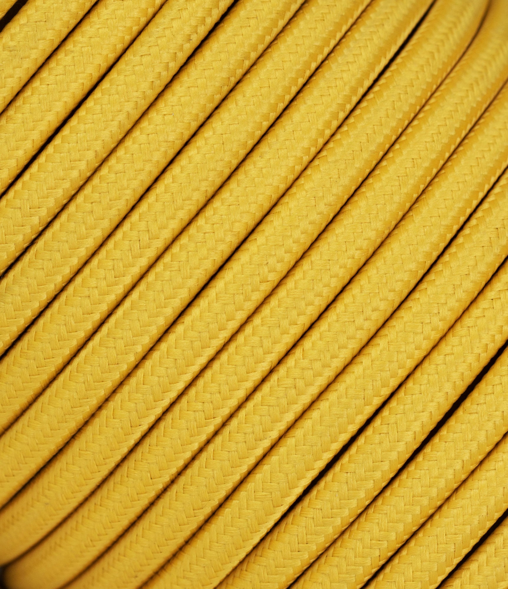 Tekstilinis kabelis 2x0,75 mm², geltonas 6
