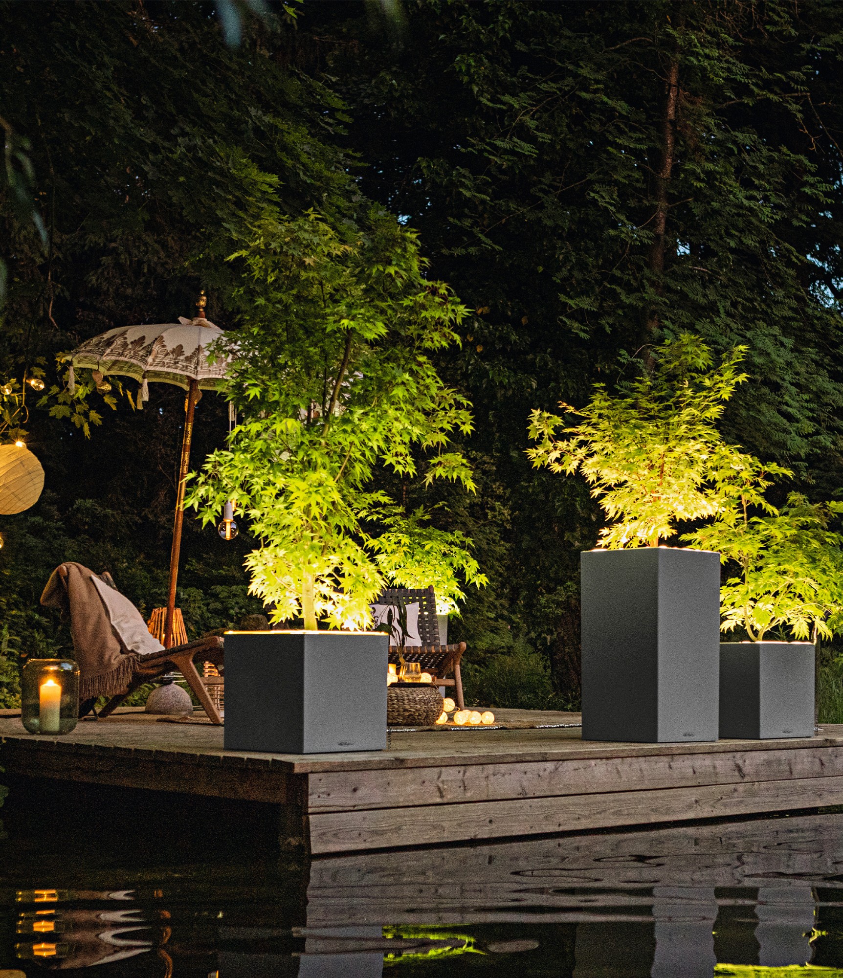 Lechuza vazonas Canto Slatestone LED 9 Lechuza vazonas Canto Slatestone LED 9